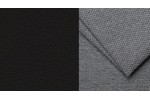 AKCIA - látka Denver 18 grey + eko koža Madryt 1100 čierna/korpus